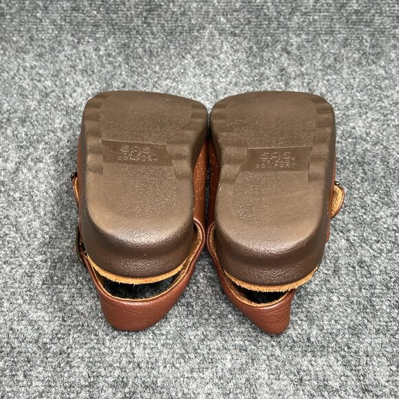 SAS Relaxed Amber Sandals Women's Size 8.5 Brown Leather Buckle Strap Comfort - Picture 11 of 15